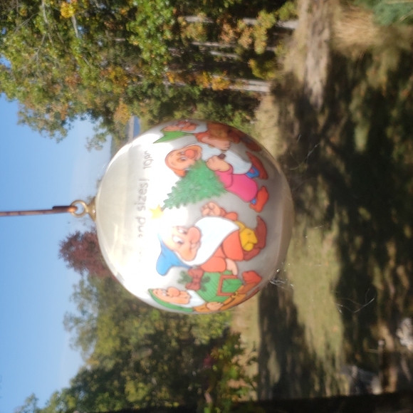 Disney 7 Dwarfs Christmas ball ornament 1982 - Picture 1 of 14